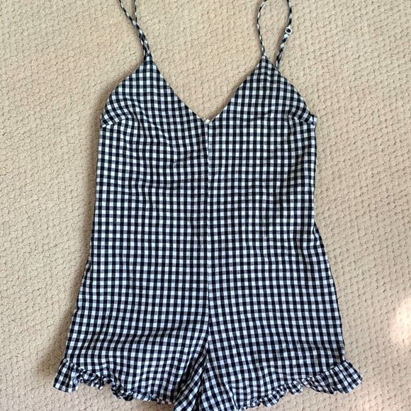 Plaid Kendall & Kylie Romper - Picture 2 of 4